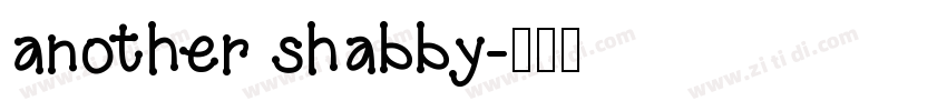 another shabby字体转换